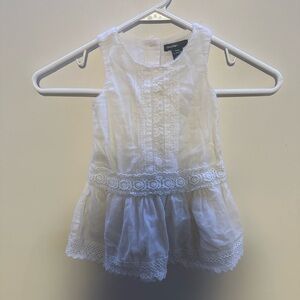 Baby gap white dress